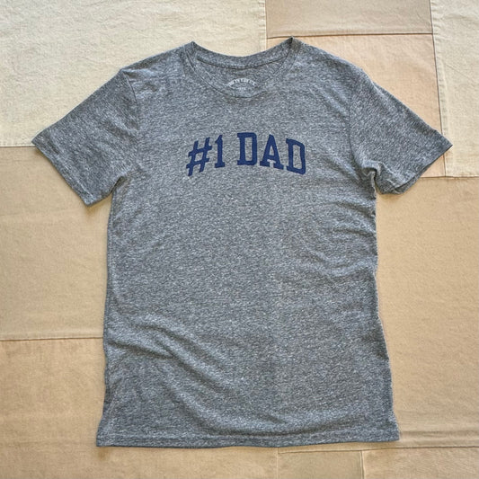 #1 Dad T-shirt, Heather Grey