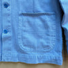 Garment Dyed Work Jacket in Recycled Denim, Coastal