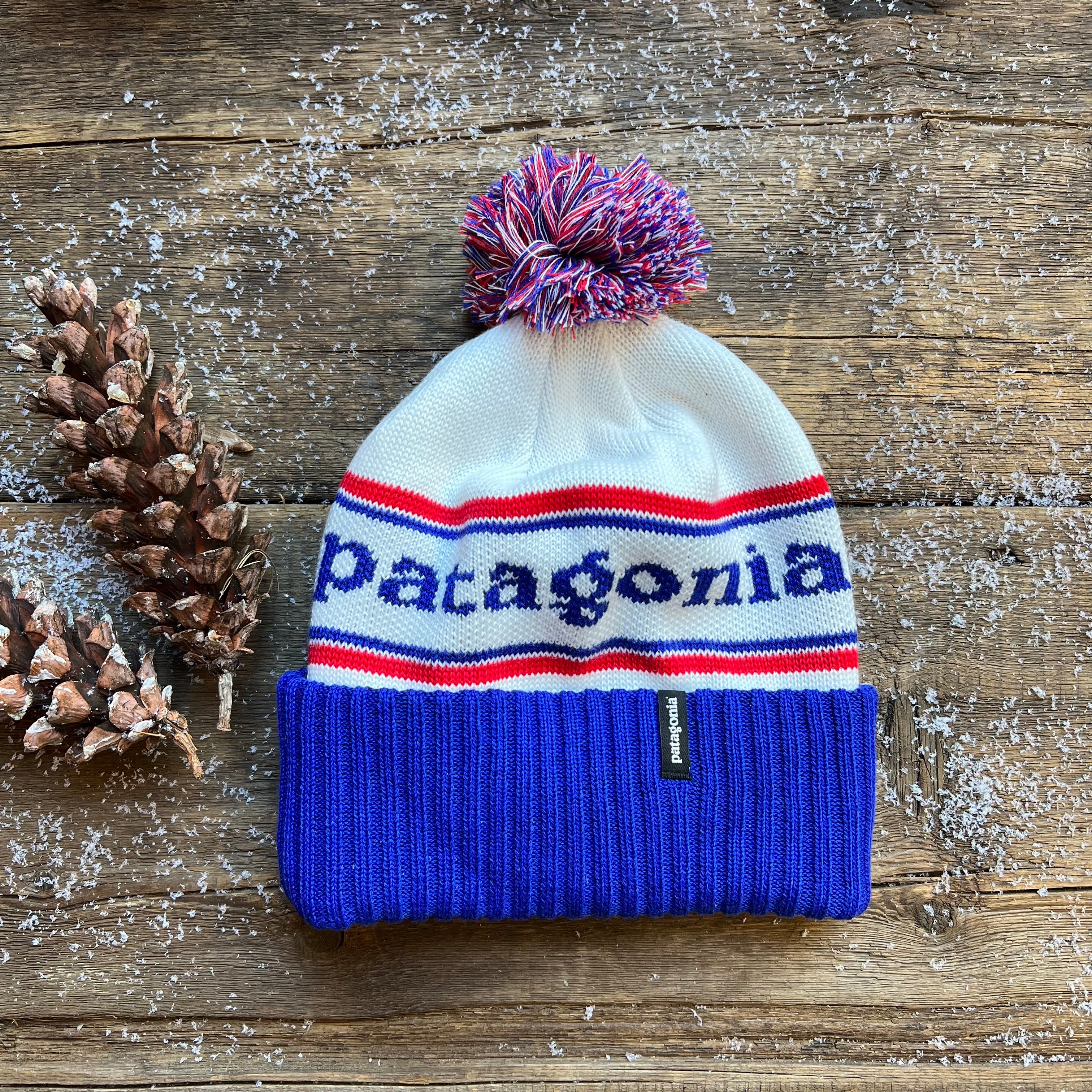 Patagonia powder town cheap beanie viking blue