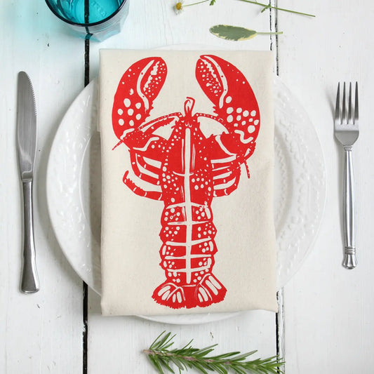 Lobster Tea Towel, Red