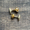 Knot Cufflinks, Brass