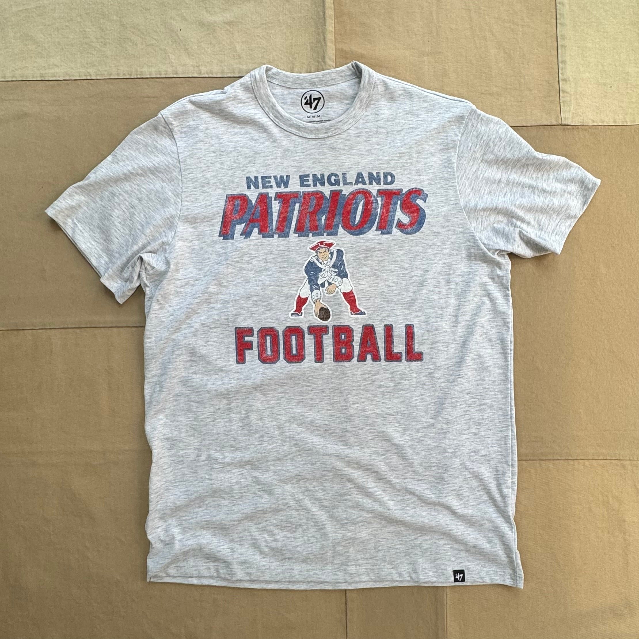 Patriots Legacy Logo Tee Relay Grey