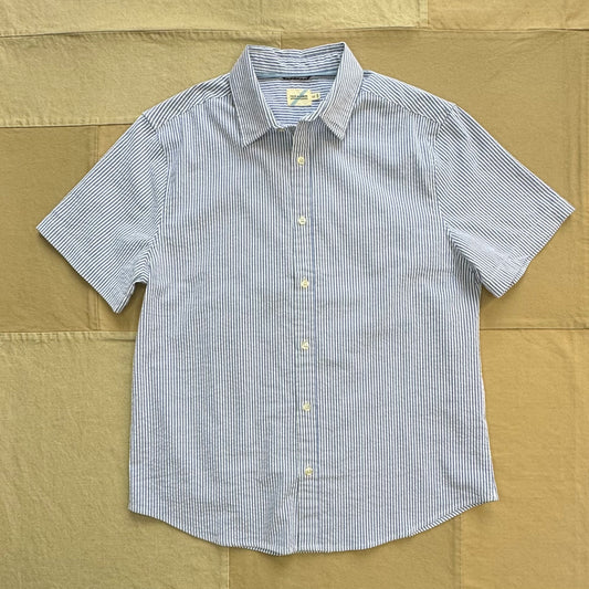 The Seersucker Shirt, Classic Stripe Blue