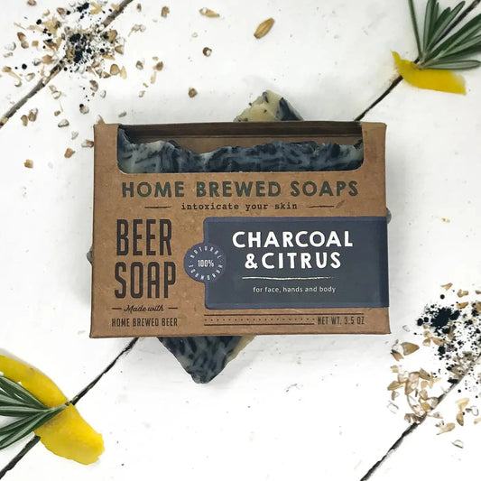 Charcoal & Citrus Beer Soap