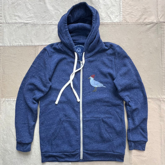 Seagull Zip-Up Hoodie, Navy