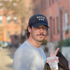 South End Needlepoint Hat, Black
