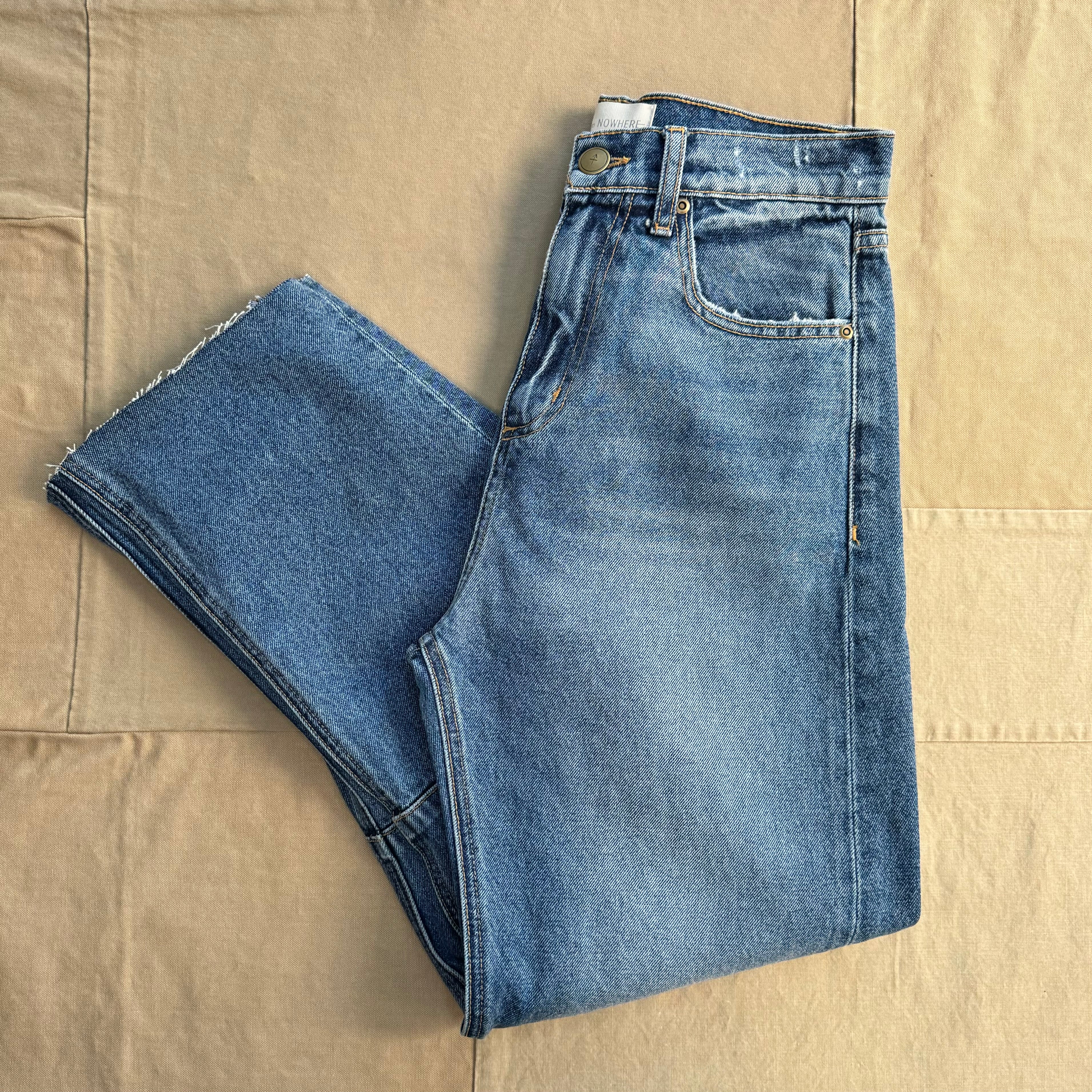 Women's Pilon Japanese Denim Jean, Berlin Blue - Main Image