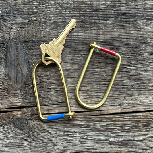 Wilson Keyring, Brass Enameled