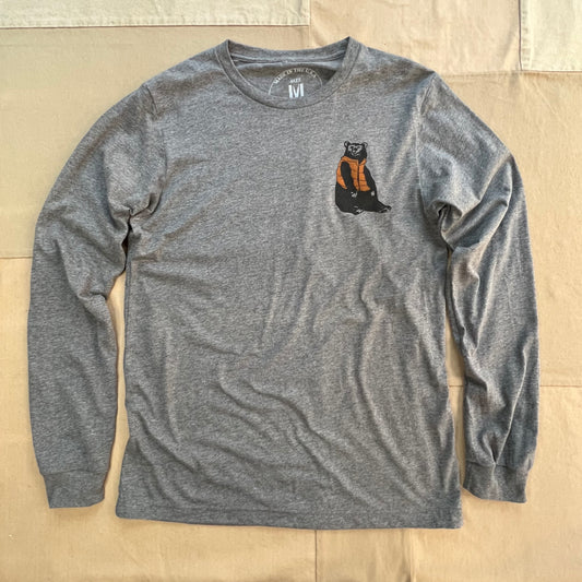 Bear Long Sleeve, Dark Grey