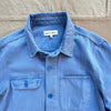 Garment Dyed Work Jacket in Recycled Denim, Coastal