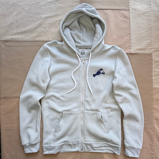Lobster Zip Hoodie, Glacier Grey