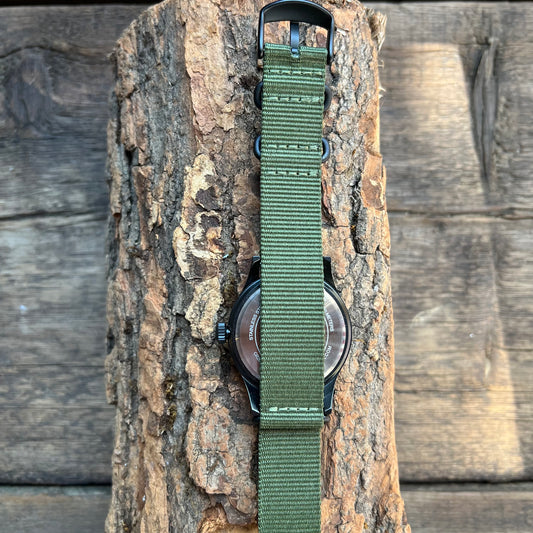 Expedition Scout 40mm Fabric Strap Watch, Olive/Black