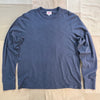 Long-Sleeve Slub T-shirt, Washed Navy