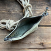 Military Tent Canvas Pouch, Olive Green/Brown Cord