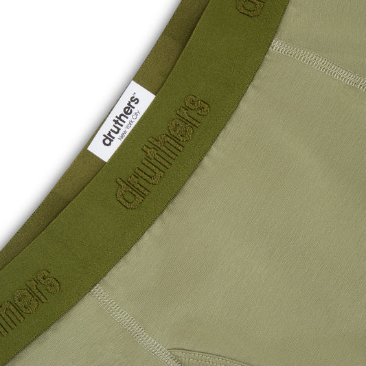Organic Cotton Boxer Brief, Olive