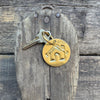 Pressed Brass Keychain, House