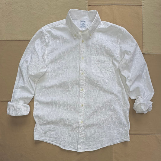 Women's Long-Sleeved Organic Cotton Fjord Flannel Shirt, Undyed Natural