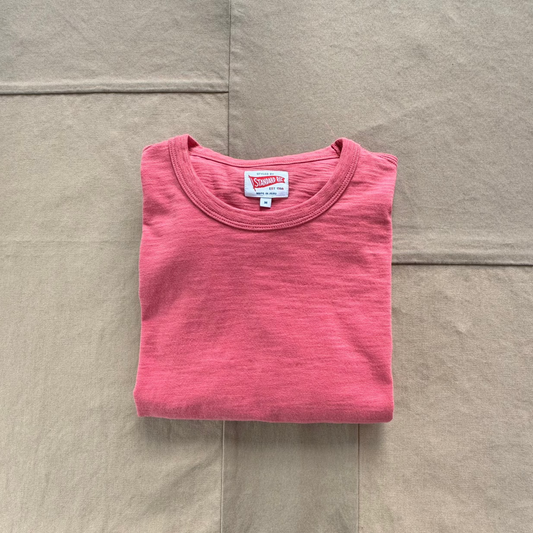 Short Sleeve Slub T-shirt, Washed Red