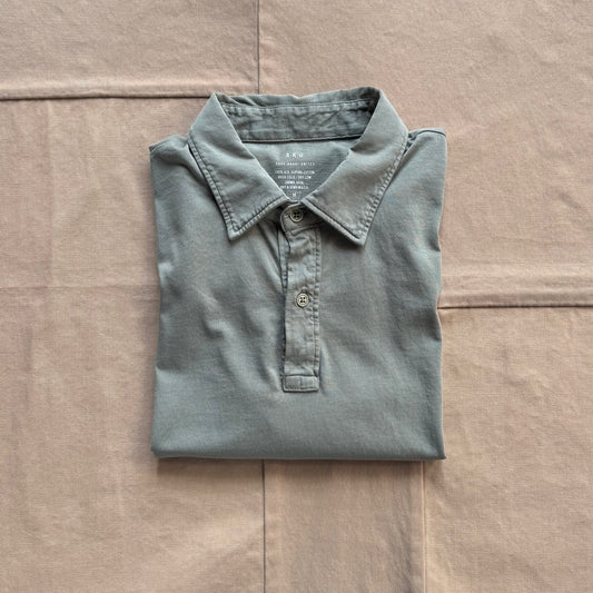 Short Sleeve Supima T-Shirt Polo, Rye Grass