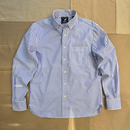 The Hull Long-Sleeve Stripe Button Down, Blue