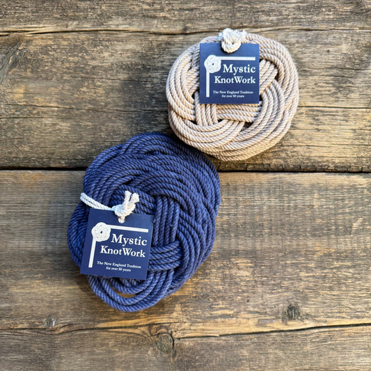Sailor Knot Coasters, Tan