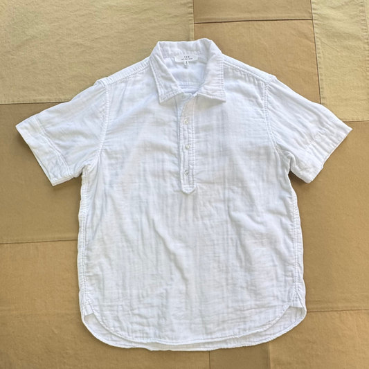 Triple Gauze Popover, White