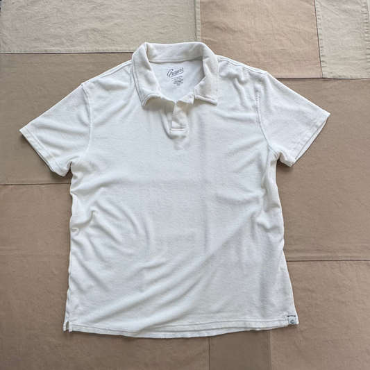 Riviera Terry Polo, White