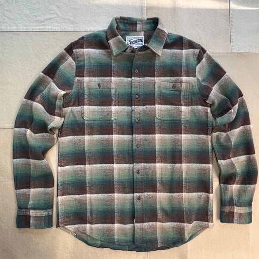 Plaid Cotton Flannel Shirt, Falling Leaves