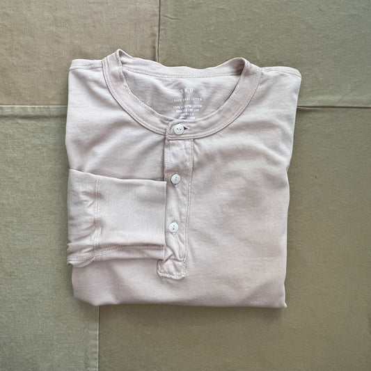 Long Sleeve Supima Jersey Henley, Tea