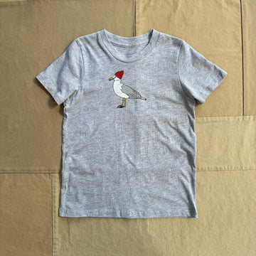 Kids Seagull T-shirt, Grey