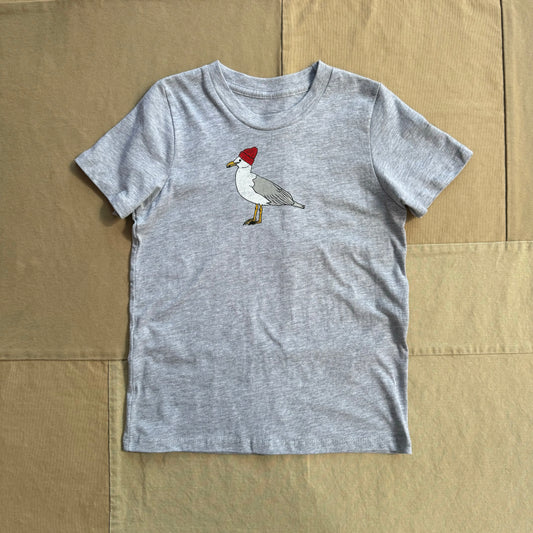 Kids Seagull T-shirt, Grey