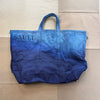 Hand Dyed Tote Bag, Deep Ocean Blue