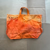 Hand Dyed Tote Bag, Golden Hour Orange