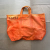 Hand Dyed Tote Bag, Golden Hour Orange
