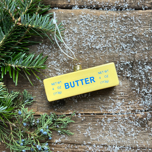 Stick of Butter Glass Ornament