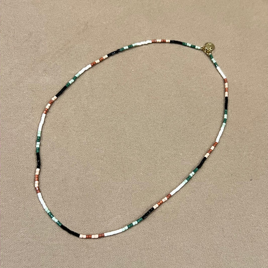 Everly Single Strand Luxe Bead Necklace, Desert