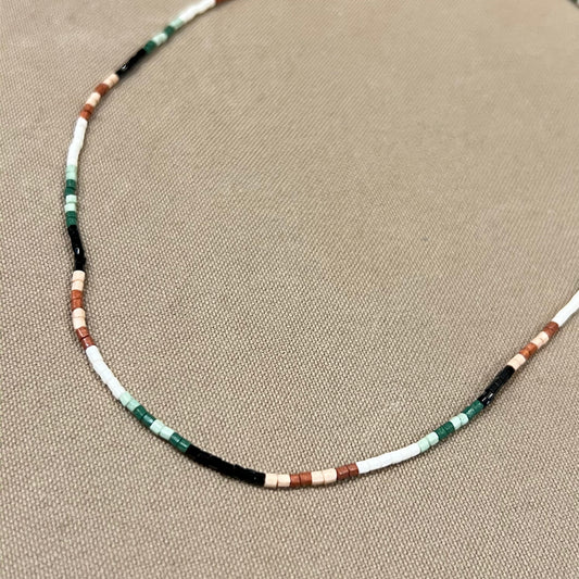 Everly Single Strand Luxe Bead Necklace, Desert