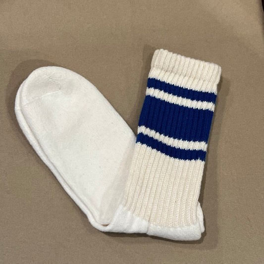 Retro Stripe Sock, Royal