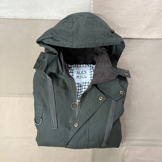 Highland Utility Jacket in Waxed Cotton, Army