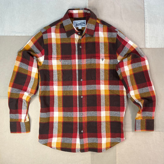 Plaid Cotton Flannel Shirt, Autumn