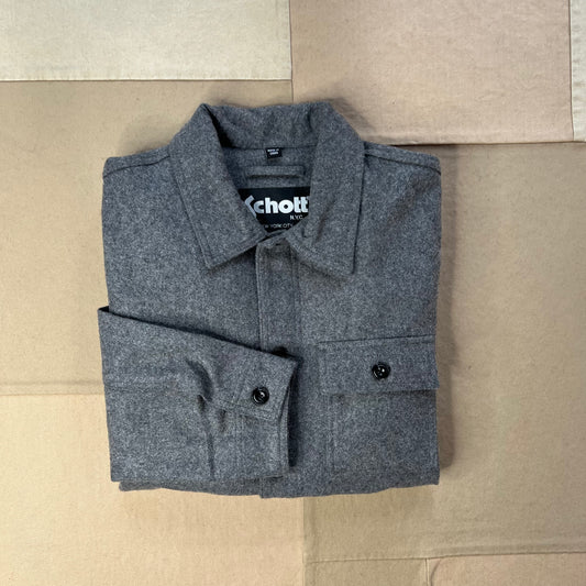 Wool Blend Chore Coat, Heather Grey