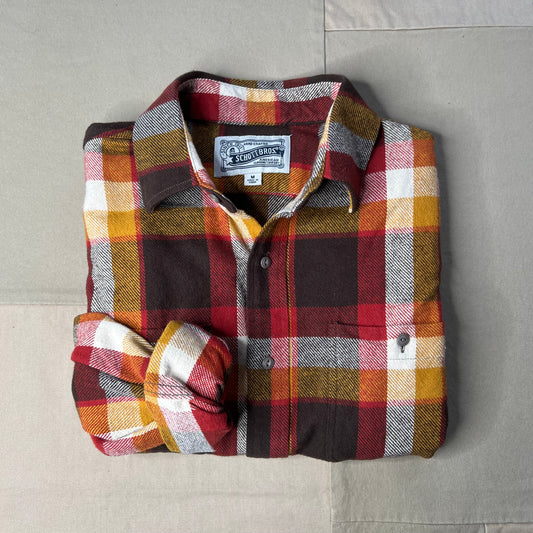Plaid Cotton Flannel Shirt, Autumn