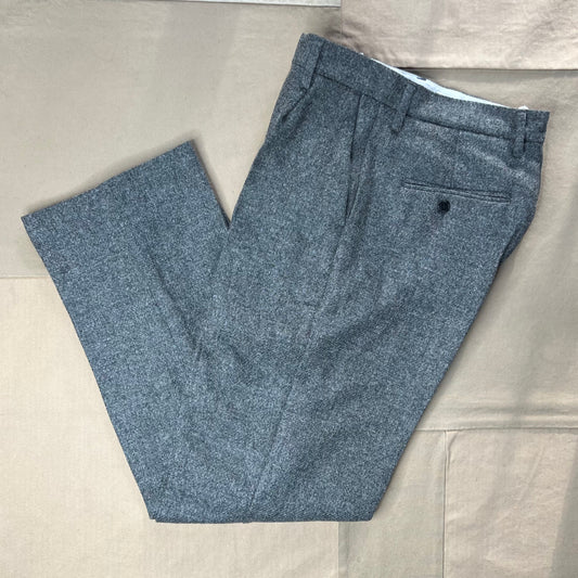 Single Pleat Trouser, Grey