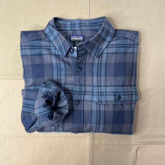Men's Lightweight Fjord Flannel Shirt, Smolder Blue