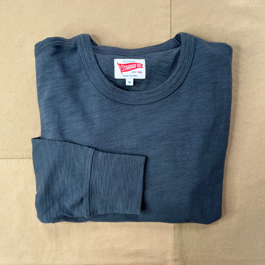 Long Sleeve Slub T-Shirt, Indigo