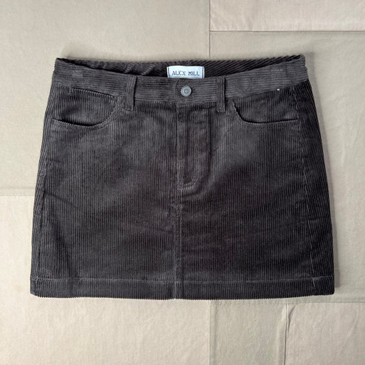 Camden Skirt in Corduroy, Chocolate