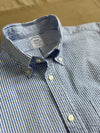 Washed Cotton Seersucker Shirt, Blue Stripe