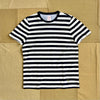 Short Sleeve Linen Stripe T-shirt, Navy/White