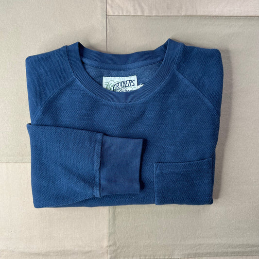 Dunlop Reverse Fleece Crewneck, Dark Blue