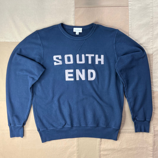 South End Crewneck, Navy/Grey